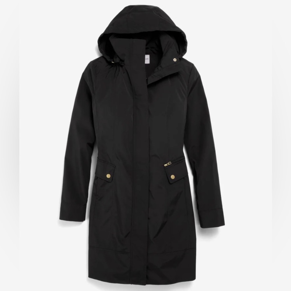 Cole Haan Women's Signature Packable Hooded Rain Jacket